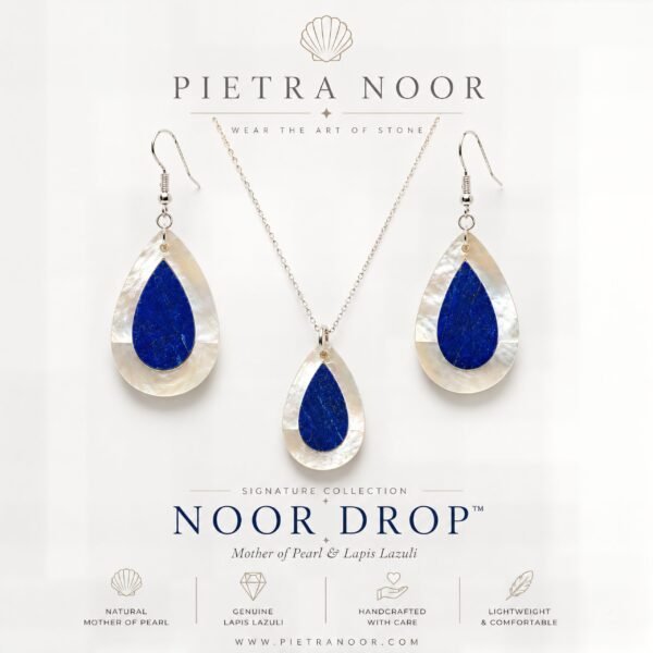 1000322846 Lapis Lazuli Jewelry Set | Noor Drop