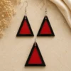Noor Pyramid Black Onyx Jewelry Set with Carnelian by Pietra Noor