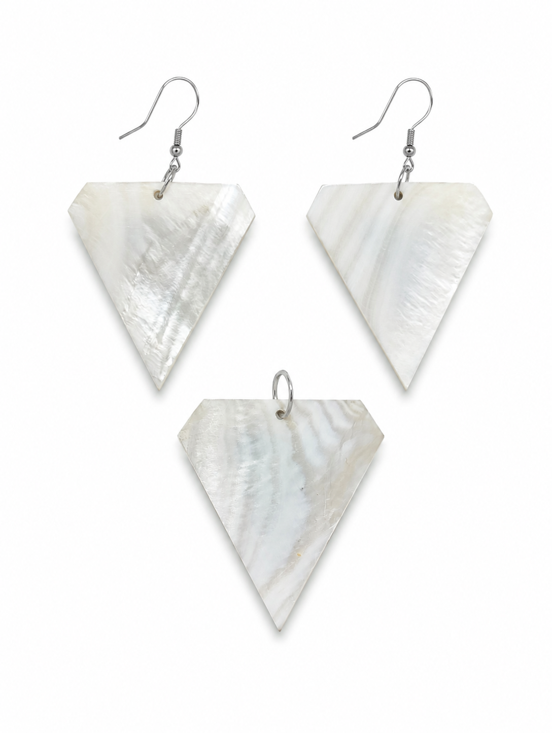 Noor Prism – Malachite & Mother of Pearl Jewelry Set - Image 3