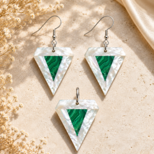Noor Prism – Malachite & Mother of Pearl Jewelry Set