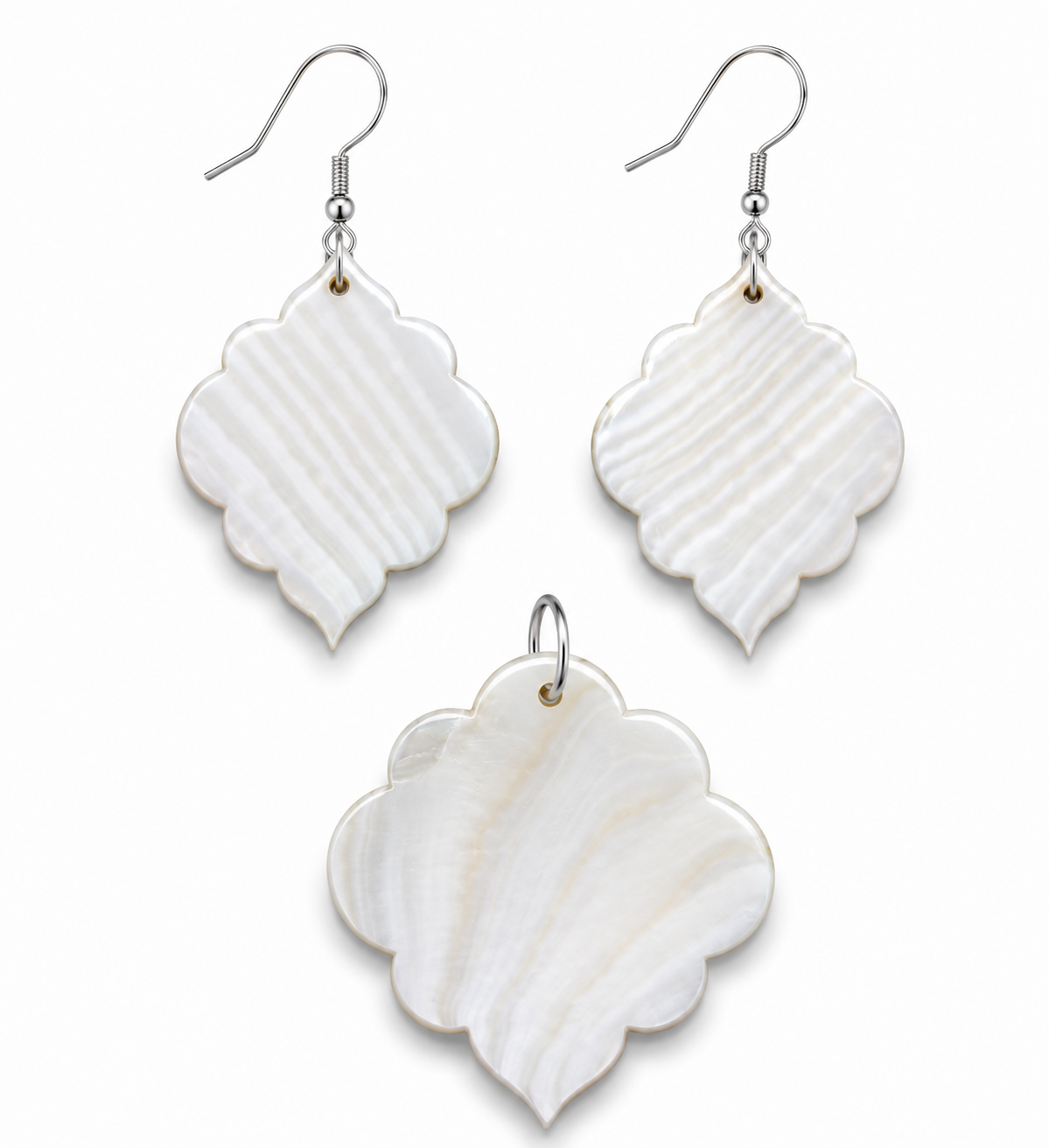 Noor Arch – Paua Shell & Mother of Pearl Jewelry Set - Image 3