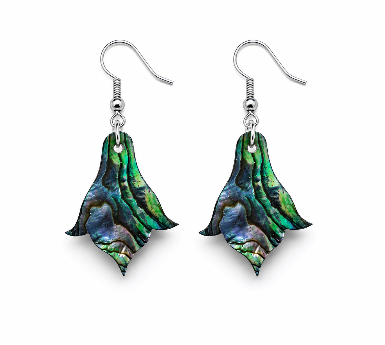 Noor Petal Paua Shell Earrings | - Image 4