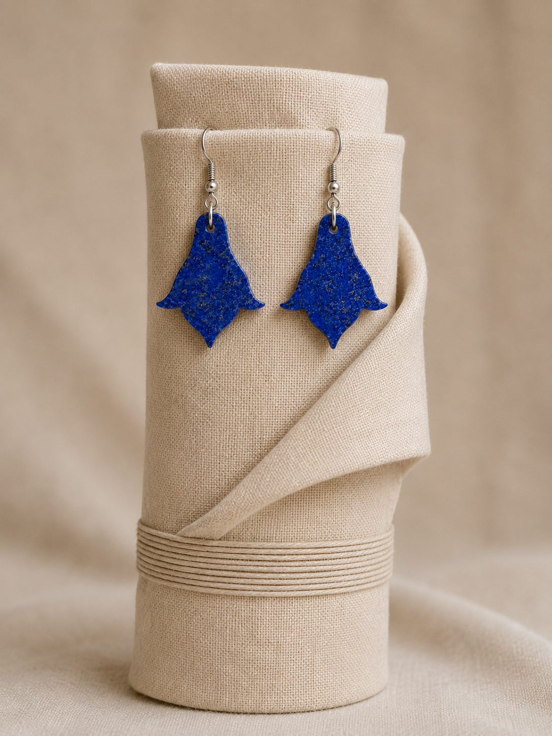 Noor Petal – Lapis Lazuli Earrings