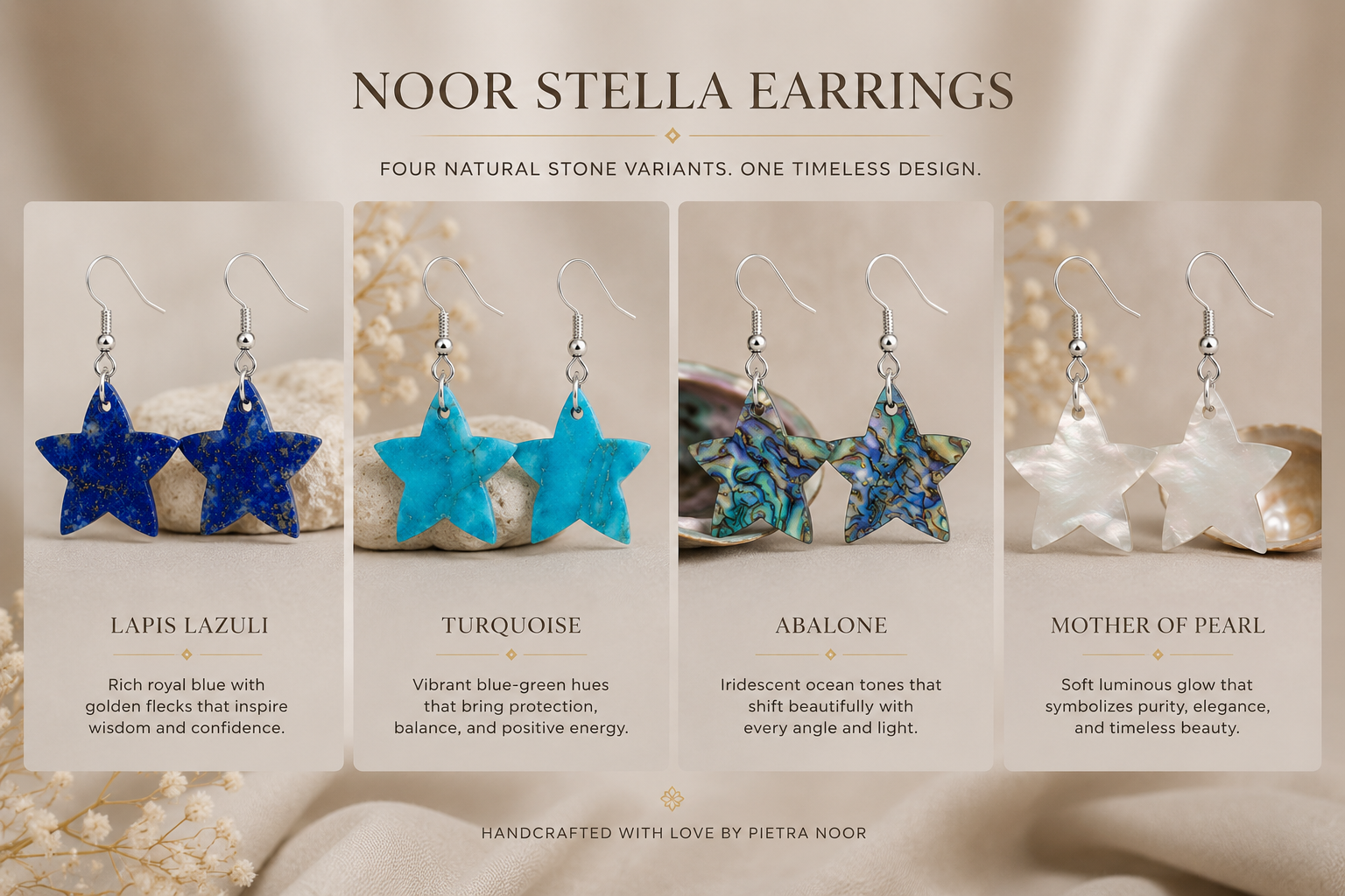Noor Stella Earrings Collection