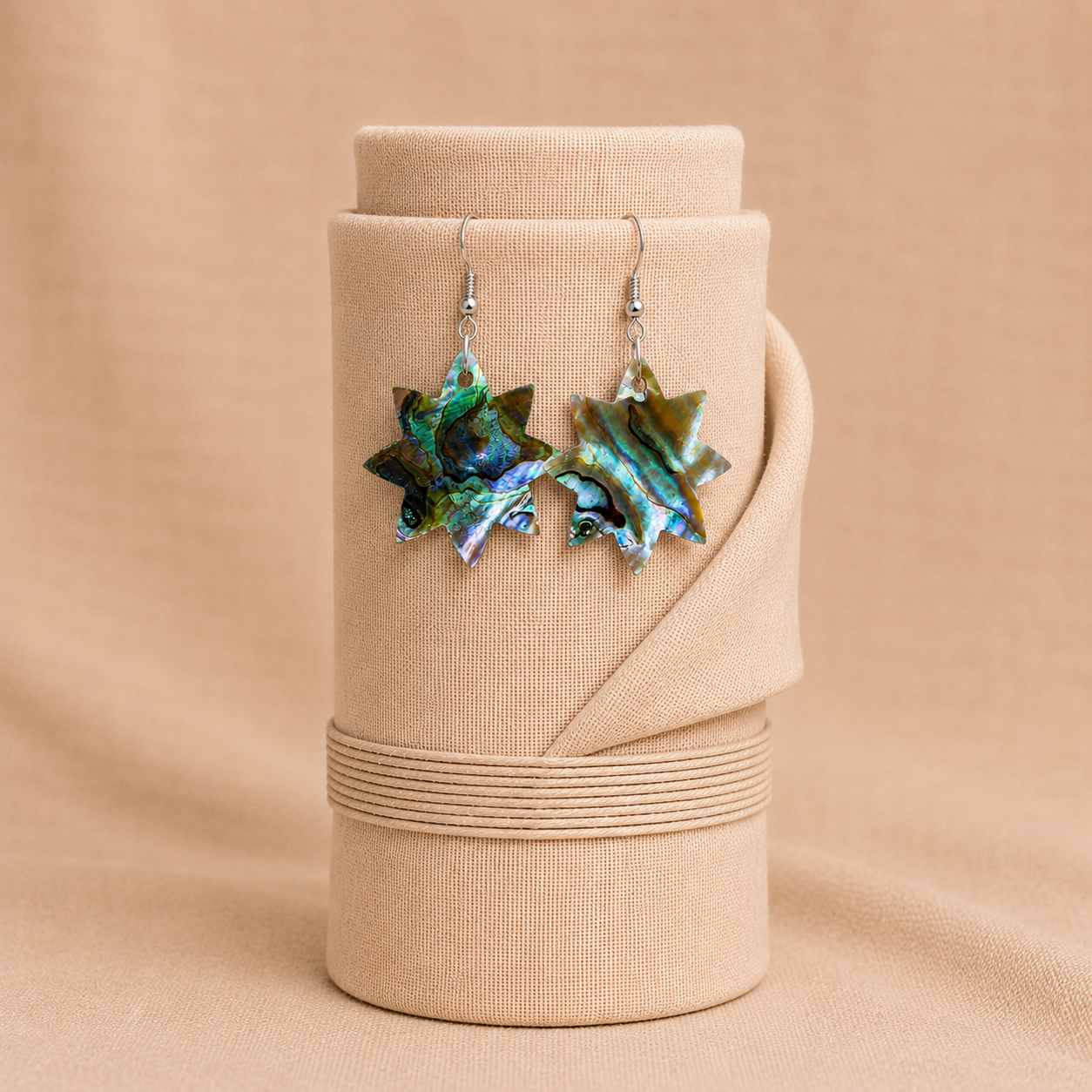 Noor Astra Paua Shell Star Earrings