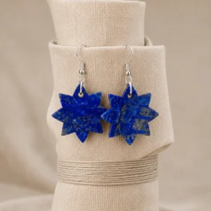 file_00000000604071fbac1f441c35cc94f0 Noor Astra Lapis Lazuli Earrings with Eight Point Star Design