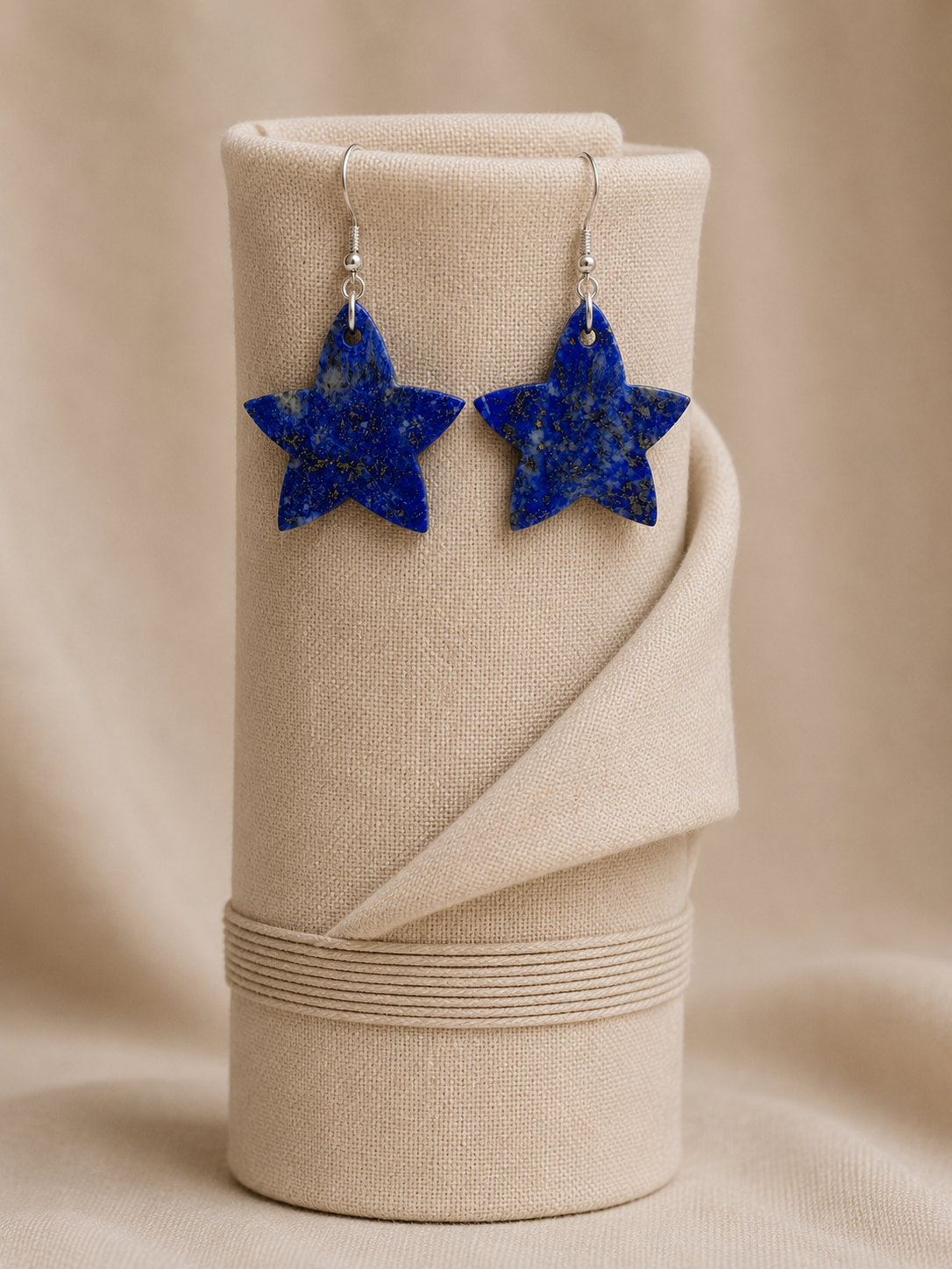 Noor Stella - Lapis Lazuli Star Earrings