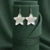 Noor Stella Mother of Pearl Earrings with Star Design
