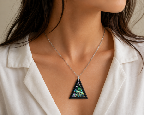 Noor Pyramid Abalone Pendant