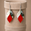 file_00000000376c81fa8e3525f8ece24cd1 Noor Flame Mother of Pearl & Abalone Earrings with Carnelian, inspired by Taj Mahal Pietra Dura