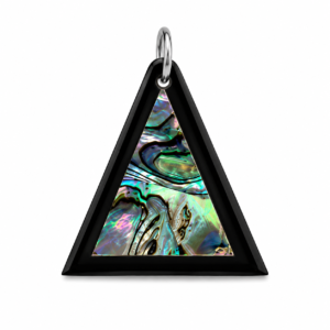 file_00000000a98072078df7aab98decaed1 Noor Pyramid Black Onyx & Abalone Shell Pendant inspired by Taj Mahal Pietra Dura